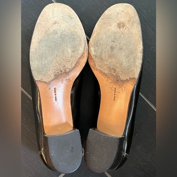 Ferragamo Bronze Patent Ladies Shoes - Picture 5 of 9